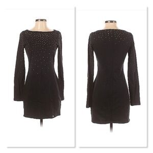 🌹 JUICY COUTURE 🌹 Embellished Long Sleeve Mini Dress - [XS in Black]